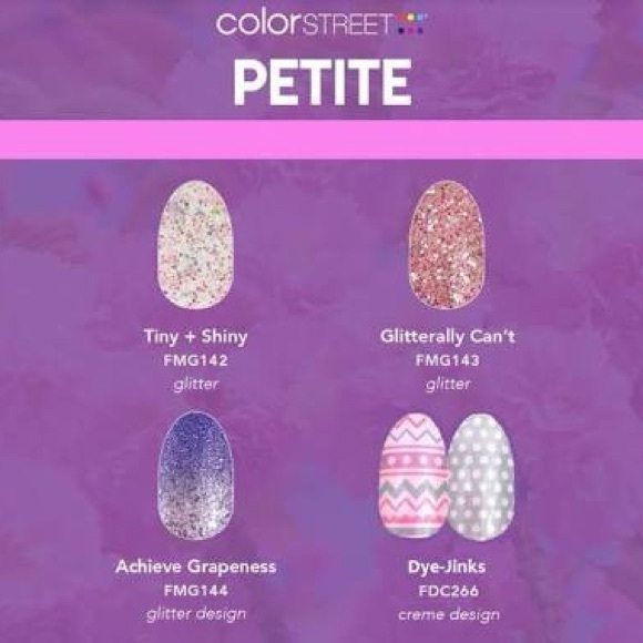 RETIRED GLITTERALLY CAN’T Color Street Petite Nail Polish Strips Sparkling Pink - Picture 7 of 9